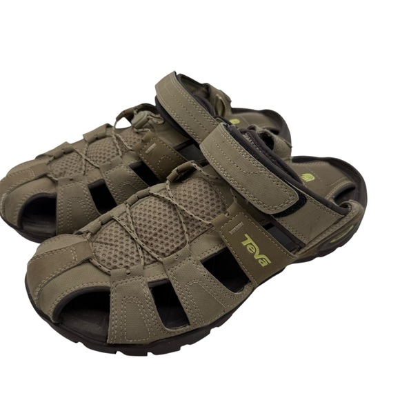 Teva Shocpad Womens 10 Fisherman Sandals Closed Toe Strappy Hiking Water Shoes - Picture 1 of 12